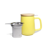 Ceramic Mug With Wooden Lid